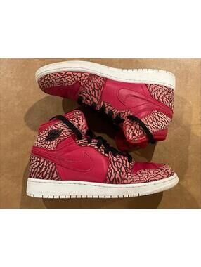 Air Jordan 1 Retro High Red Elephant Shoes (Boys 5Y)